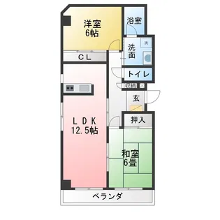 ベルメゾンA棟【4階】の間取り