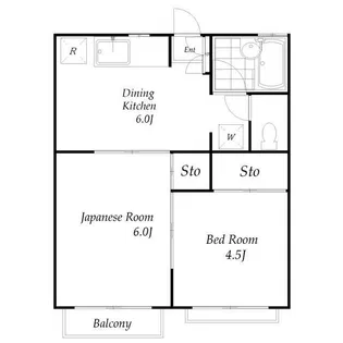 シルクハイツ【2階】の間取り