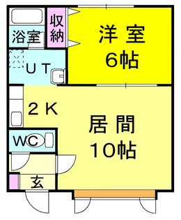 北海道札幌市中央区南五条西18【アパート】の間取り