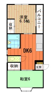 木渋マンション【3階】の間取り