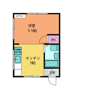 シティ的ヶ浜【3階】の間取り