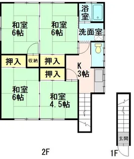 川村住宅【2階】の間取り