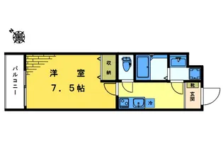 LK東中野マンション【1階】の間取り