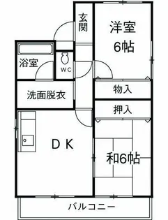 グレイスアサヒ【2階】の間取り