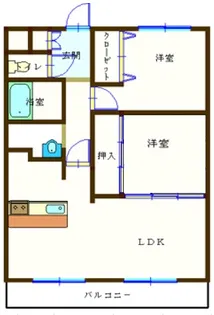ベルビヨンI【1階】の間取り