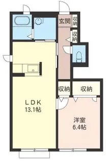 シャドレーブ【1階】の間取り