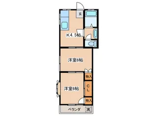 ユ-ハイツの間取り