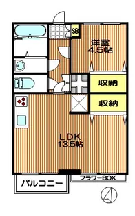 馬部コーポ1987【2階】の間取り