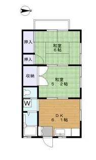 コーポK&K【2階】の間取り