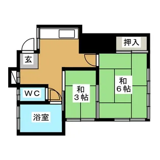 青木荘【2階】の間取り