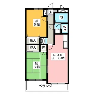 メゾン・ド・ピアドール【2階】の間取り