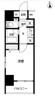 ルクレ錦糸町【9階】の間取り