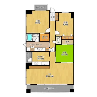 サーパス駅前通り【6階】の間取り