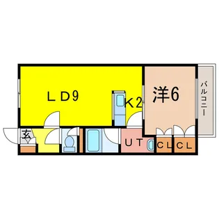サンセット東8・2【1階】の間取り