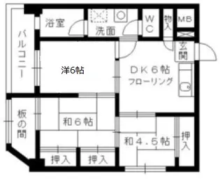 幸田ビル【5階】の間取り