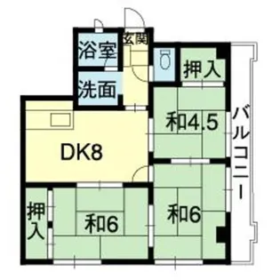 3LDKの間取り画像