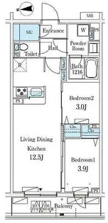 Terrace(テラス)杉並方南町【3階】の間取り