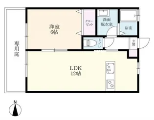 アドバンテイジ D棟【1階】の間取り