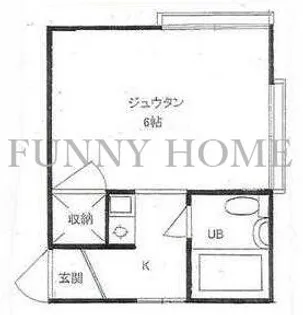 若林ハイツ【1階】の間取り