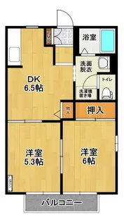 コーポマルナカ A【2階】の間取り