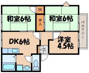 レガート B【2階】の間取り