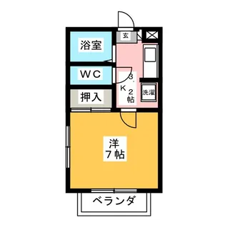 パークハイツ【2階】の間取り