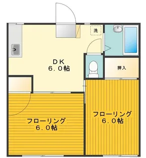 コーポストーク【1階】の間取り