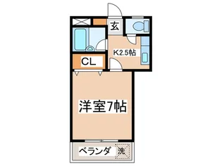 ウエストヴィレッジ14【1階】の間取り