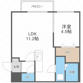 Peerson西町【4階】の間取り