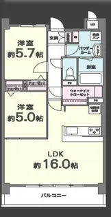 シャンテ・ソレイユ【1階】の間取り