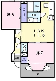 ベル・コリーヌSI【1階】の間取り
