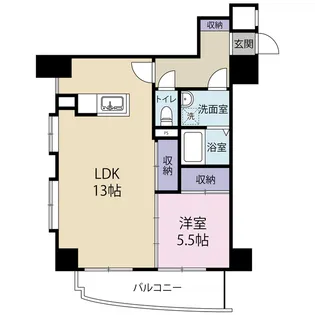 パセオ常盤【4階】の間取り