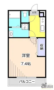 埼玉県狭山市富士見1【アパート】の間取り