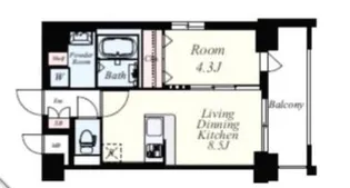 フロッソダリア博多駅前【4階】の間取り