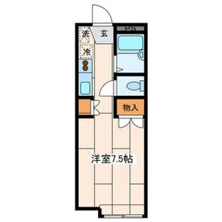 ラシャーブル成瀬【1階】の間取り