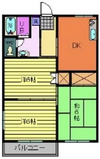 福島県郡山市大槻町字三ツ坦【アパート】の間取り