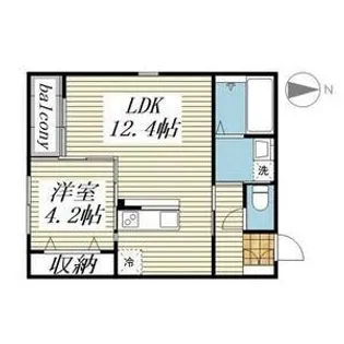 FSネコテラス【2階】の間取り