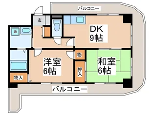 シャルマンコ-ト喜志【5階】の間取り