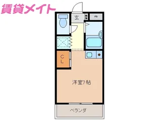 ラフレシール山城【2階】の間取り