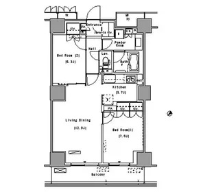 東京都江東区豊洲1【マンション】の間取り