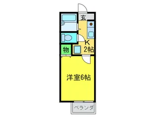 山下ハイツ【2階】の間取り