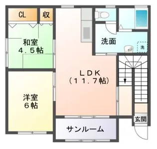 ハートピア【2階】の間取り