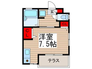 クレールメゾン真間【1階】の間取り