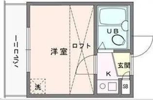 サーフ松風町【1階】の間取り