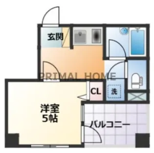てぃだ横浜【5階】の間取り
