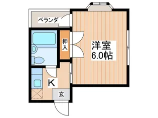 リバティ-中央【5階】の間取り
