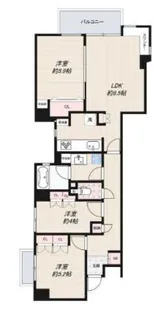インプルーブ西早稲田(旧西早稲田クレセントマンション)【1階】の間取り
