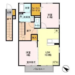 プラムガーデン【2階】の間取り