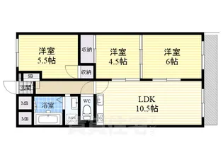 ハイツ三ッ池台【3階】の間取り