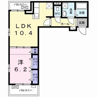 東京都日野市東豊田2【アパート】の間取り